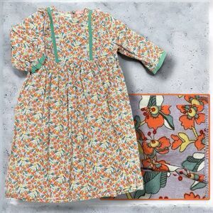 Little English Bisby Dress 12 Floral Cotton Long Sleeve Boutique Classic Fall